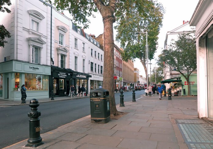 King's Road in Chelsea, one of the London boroughs warning the mansion tax will fall overwhelmingly on its residents.