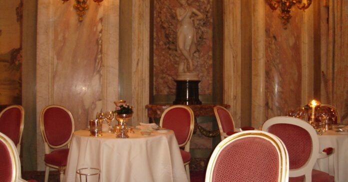 The Palm Court at the Ritz hotel in London