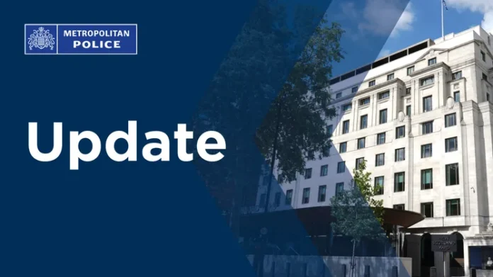 Metropolitan Police 'Update' graphic