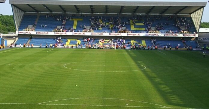 The Den, Millwall's home stadium, where the Millwall West Ham derby ended 2-2