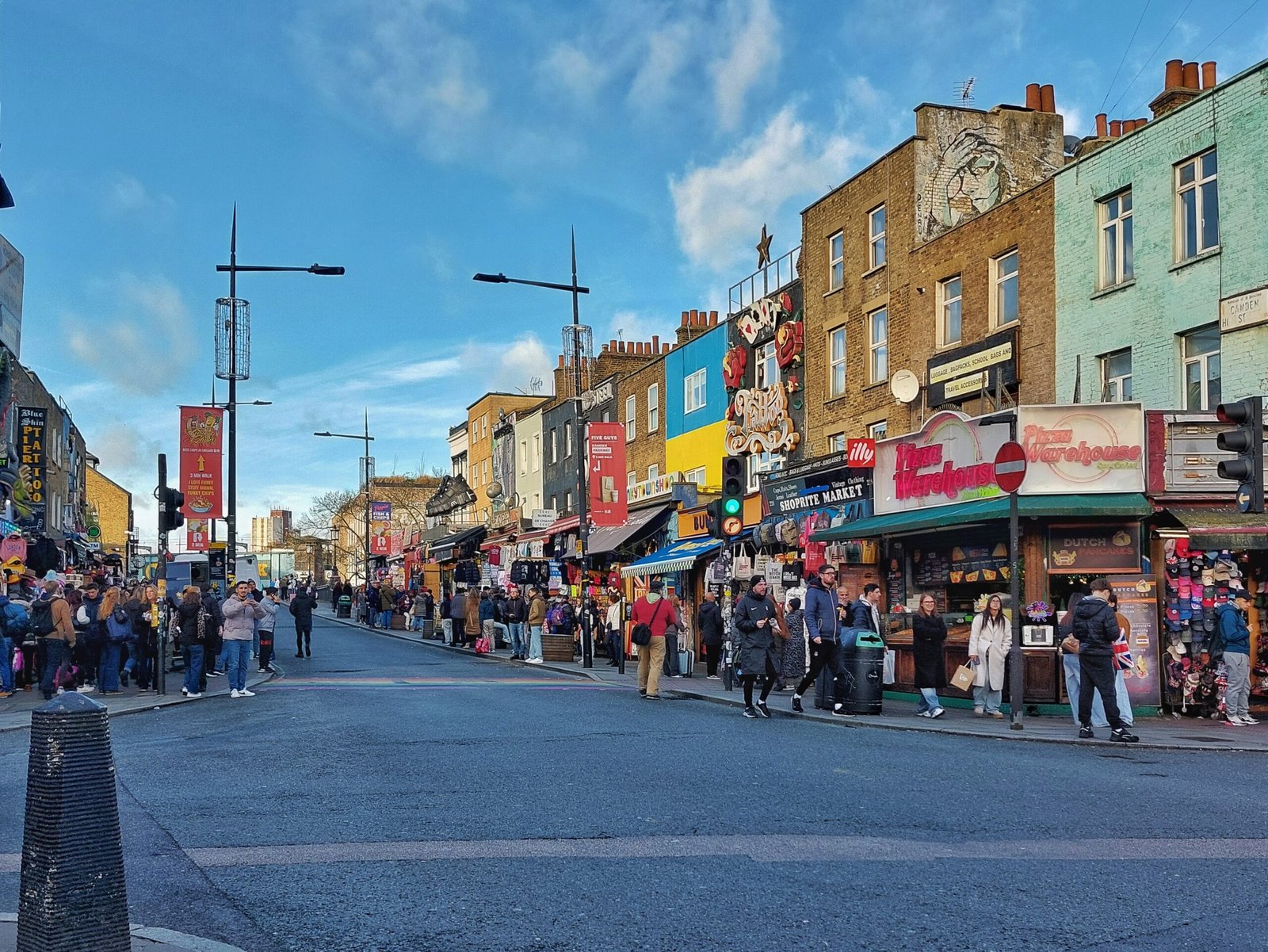 Camden High Street in north London