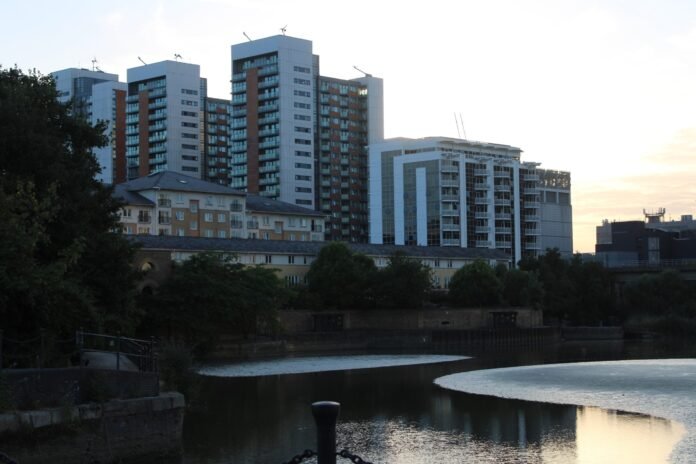 Neutron Tower in Poplar, east London