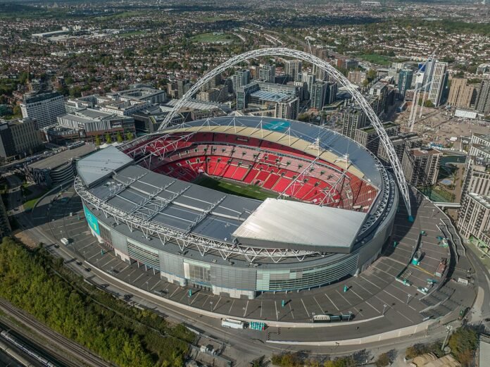 Wembley Stadium in London, venue for the Union Jack Classic