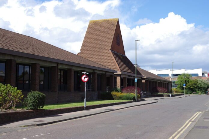 Guildford Crown Court, where William Raison was sentenced to 12 years in prison