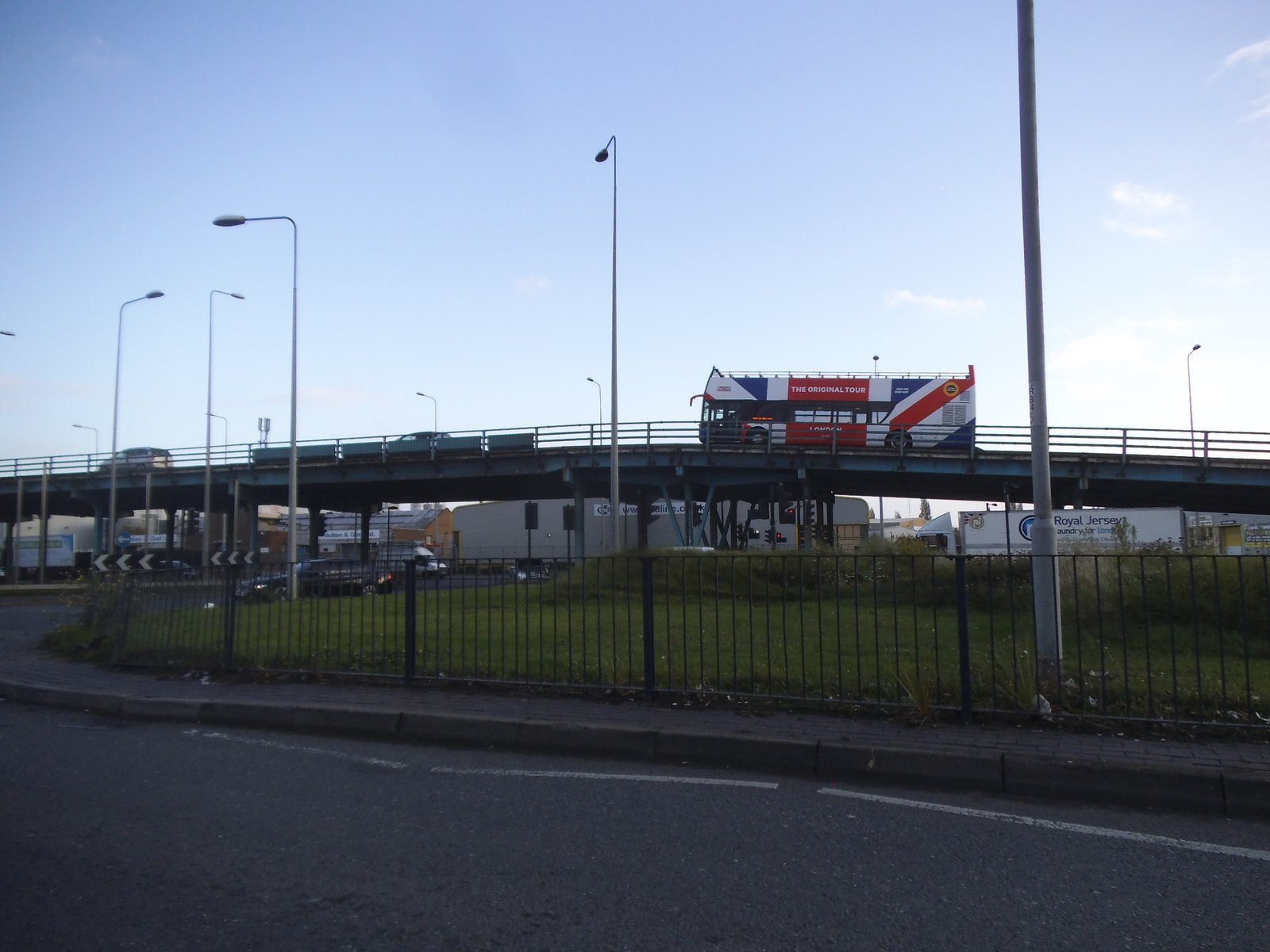 General view of the A13 flyover at Barking, not the scene of the crash