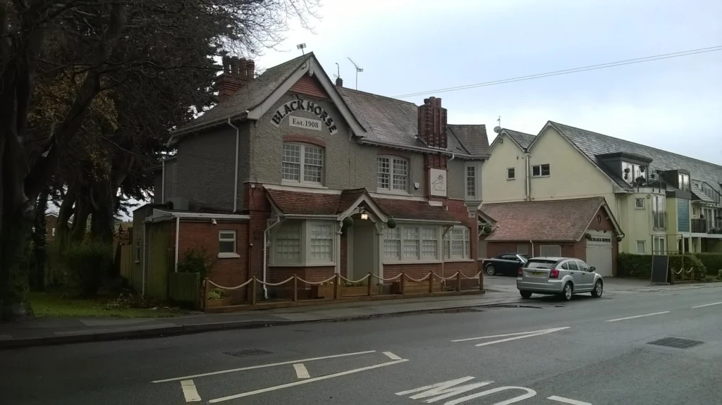 The Black Horse pub on Main Road in Biggin Hill, London