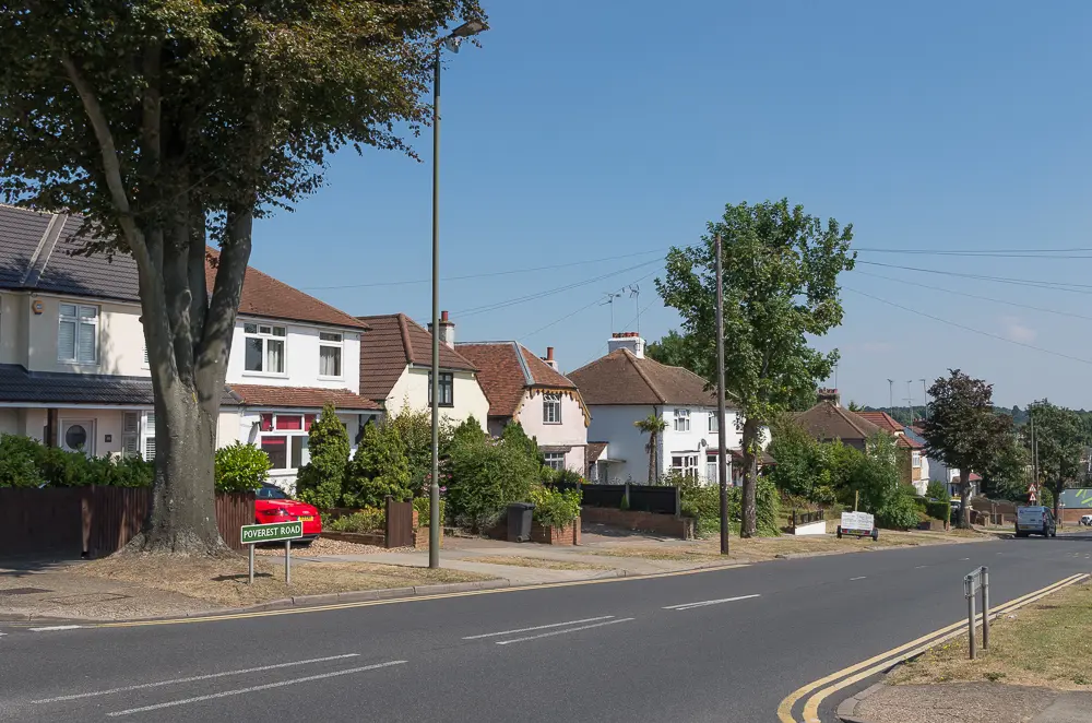 Poverest Road in Orpington, where the Poverest Centre adult education centre is based