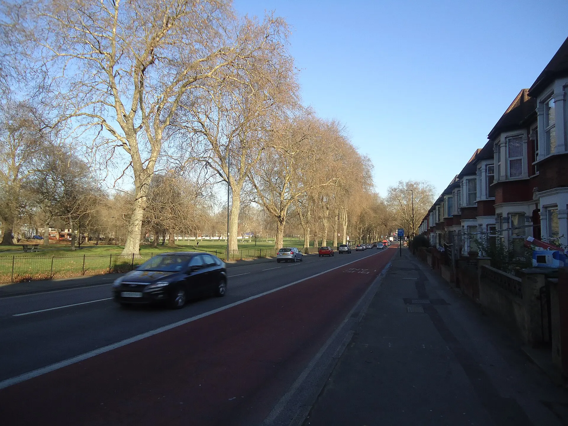 Lea Bridge Road in Clapton, east London