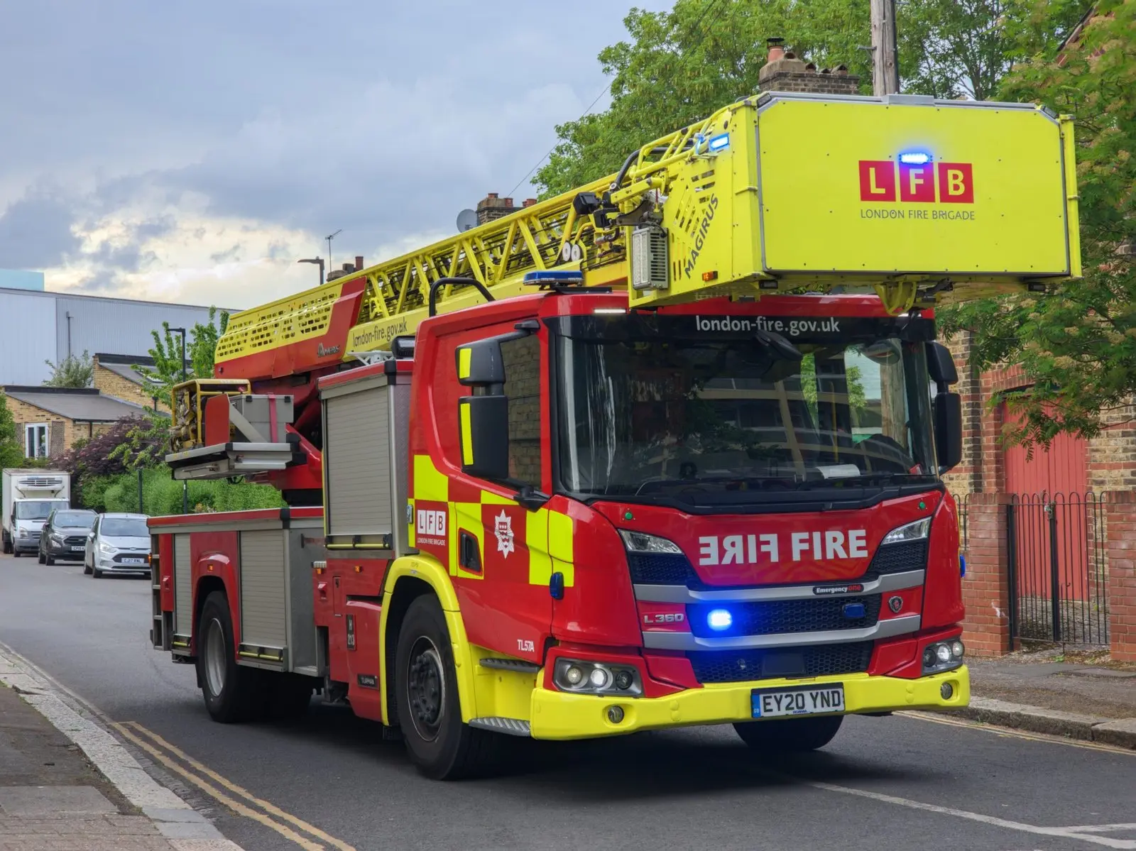 London Fire Brigade fire engine