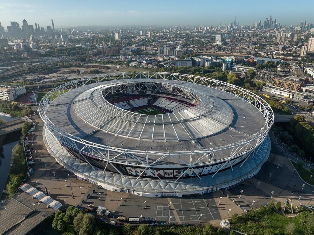 The London Stadium in Stratford, home of West Ham United